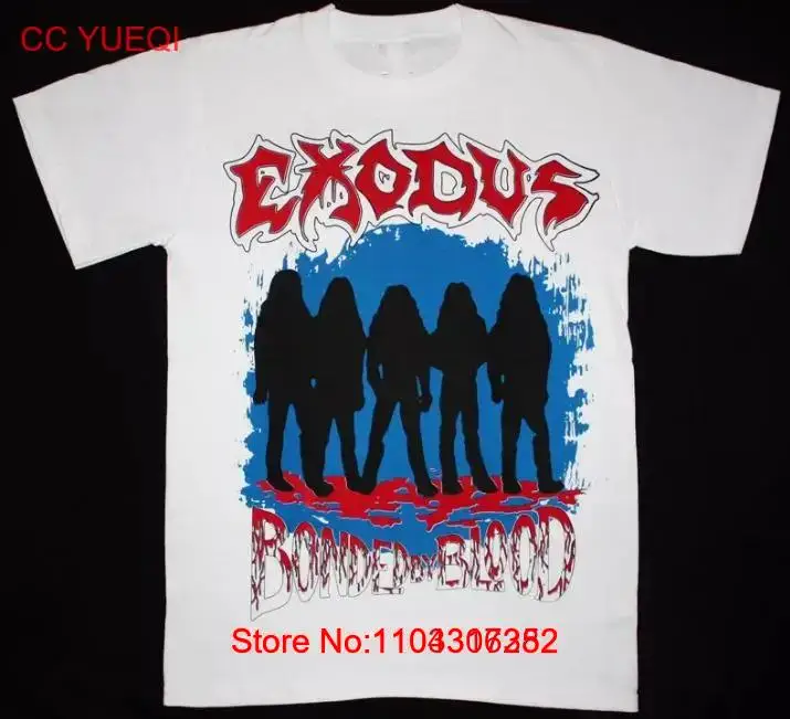 EXODUS BONDED BY BLOOD 85 THRASH BAND White All Size T-Shirt