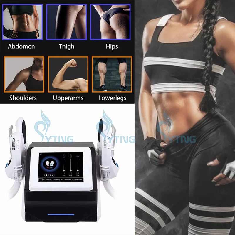 

Emslim RF Hiemt Machine Weight Loss Body Shaping EMS Muscle Training Electromagnetic Fat Burning HI-EMT Arms Fat Removal