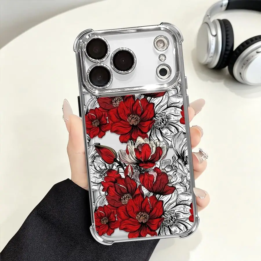 Красный чехол Magnolia для Apple iPhone 17 Pro Max, 16e, 14, 12 Plus, 13, 17e, 11 Air, 14 Pro, 15 Pro, 16 (art.: 3920dbd3d8d35) - 3920dbd3d8d35