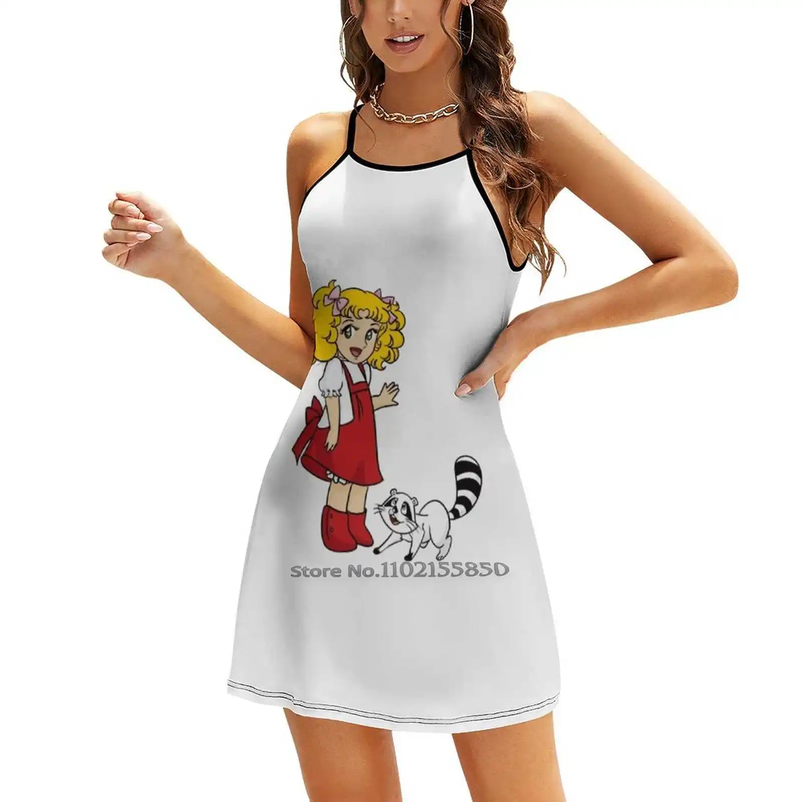 Летнее платье с V-образным вырезом и коротким рукавом