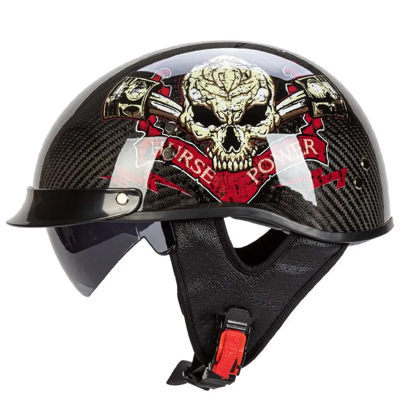 

Полулицевой шлем летние ретро легкие небольшие защитные противоударные солнцезащитные очки прохладные и безопасные Аксессуары для мотоци...