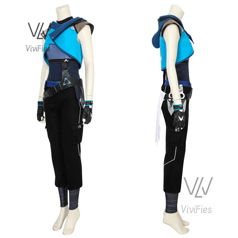 Jett косплей игра Valorant Cosplay【 XS-3XL 】 DokiDoki-R Женский костюм VALORANT размера плюс
