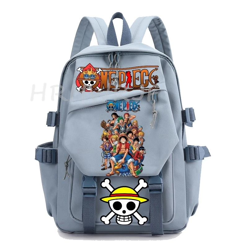 Фото Рюкзак ONE PIECE с изображением аниме-персонажа Монки Д. Луффи, вместительный, для ноутбука, школьный ранец для девочек, ученический рюкзак для начальной школы, для повседневного использования №3