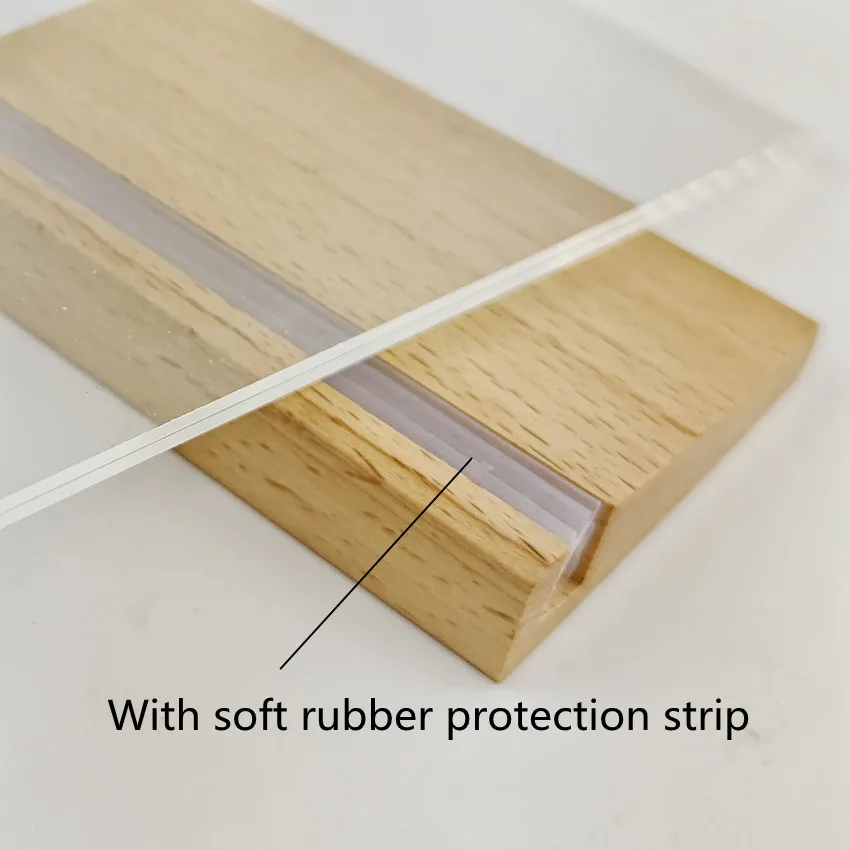 Пластиковые акриловые L-стенды рамка витрина карточка этикетка знак с деревянной