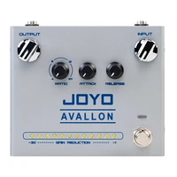 joyo r 19 avallon guitar pedal classic compressor effect pedal with ratio attack release knobs for guitar bass