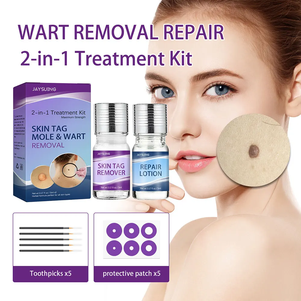 

Skin Tag Remover and Repair Lotion Set Mole Corrector Wart Skin Tags Removal Kit For Remove Mole Wart Face Skin Care