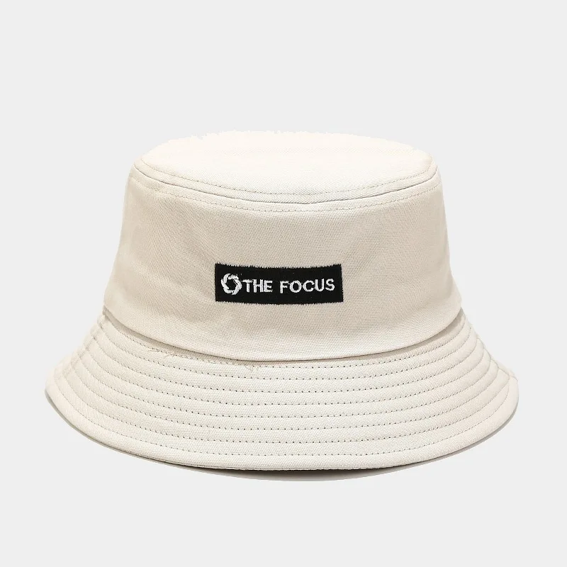 

Панама с вышивкой в виде букв the focus, хлопковая шляпа рыбака, уличная дорожная Кепка от солнца, для мужчин и женщин, 25