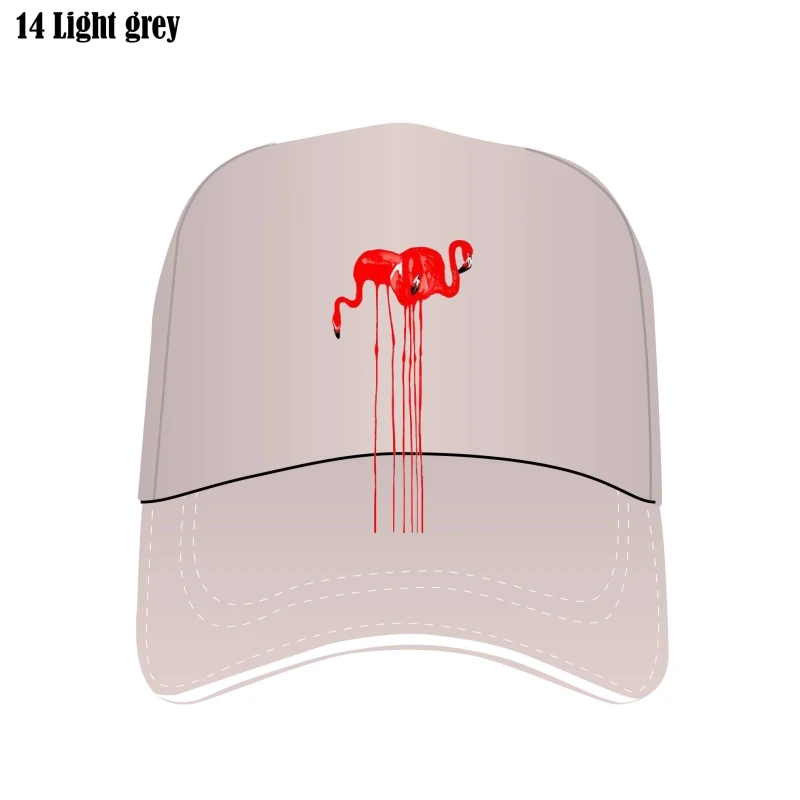 

Women Flamingo Beach Casual Printing 90S Lovely Graphic Fashion Female Flat Brim Caps Cartoon Lady Bill Hat Bill Hats Print Bill