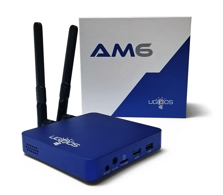 Лидер продаж Asher Amlogic S922X Android 9 0 2 Гб LPDDR4 16 ГБ EMMC 4G/Φ Wi-Fi BT 5 ТВ-приставка 4K Ugoos AM6
