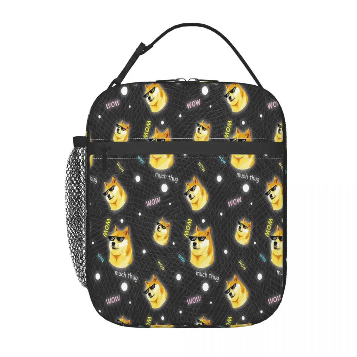 

Doge WOW такой хулиганский узор Шиба-ину догго мем хулиганская жизнь термоизолированная Сумка-тоут для ланча контейнер для ланча