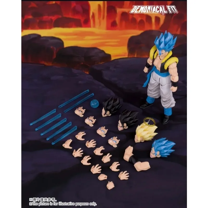 Фото 24-часовая доставка Demoniacal Fit SHF Dragon Ball Z Gogeta Action Anime Figurine Hero Waltz The Supre Dance Super Saiyan Модель игрушки №3