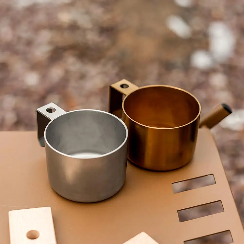 

Outdoor Camping Water Mug Double-layer Thickened 304 Stainless Steel Water Cup For Drinking Coffee Water Milk