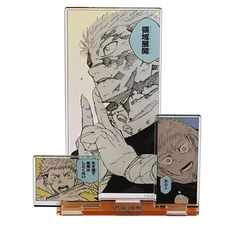 Фото Gojo Satoru подарочные игрушечные фигурки акриловая подставка аниме модель фигурка орнамент аксессуары модели Geto Suguru настольное украшение №2