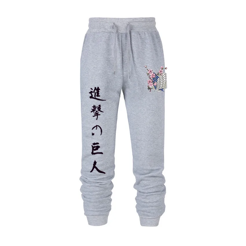 

Anime Attack on Titan Printed Men Joggers Brand Male Trousers Casual Pants Sweatpants Jogger 14 color Fitness Workout Sweatpants