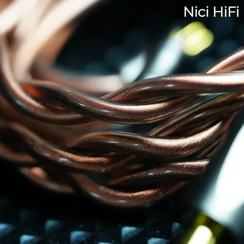 Фото Удлинительный кабель для наушников-вкладышей Nici HiFi-20 с балансом 2,5/3,5/4,4 мм, MMCX/2Pin для Delci Explorer DaVinci Himalaya 5U №3