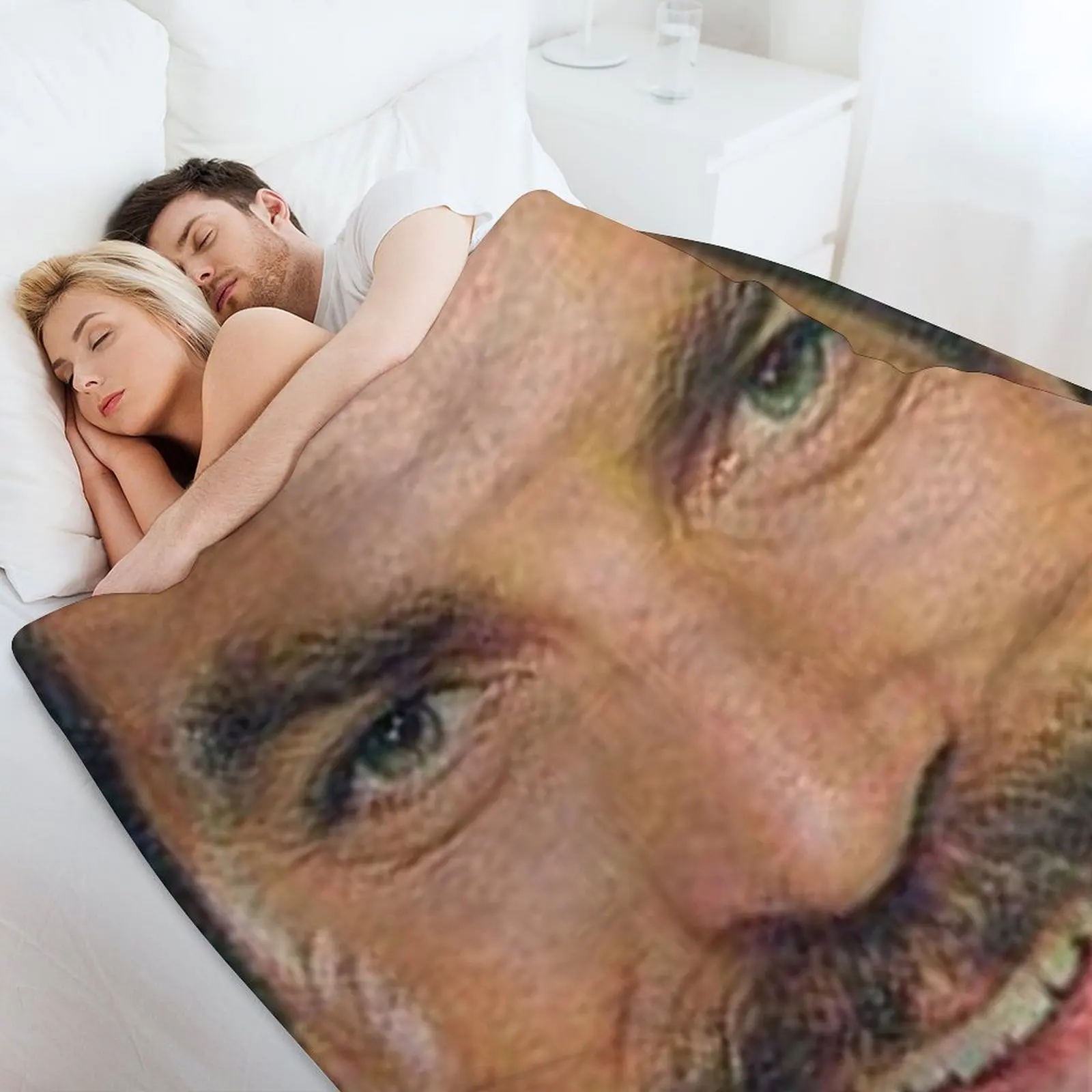 Том Selleck Забавная маска для лица Magnum P.I. Стильное одеяло самое мягкое зимы.