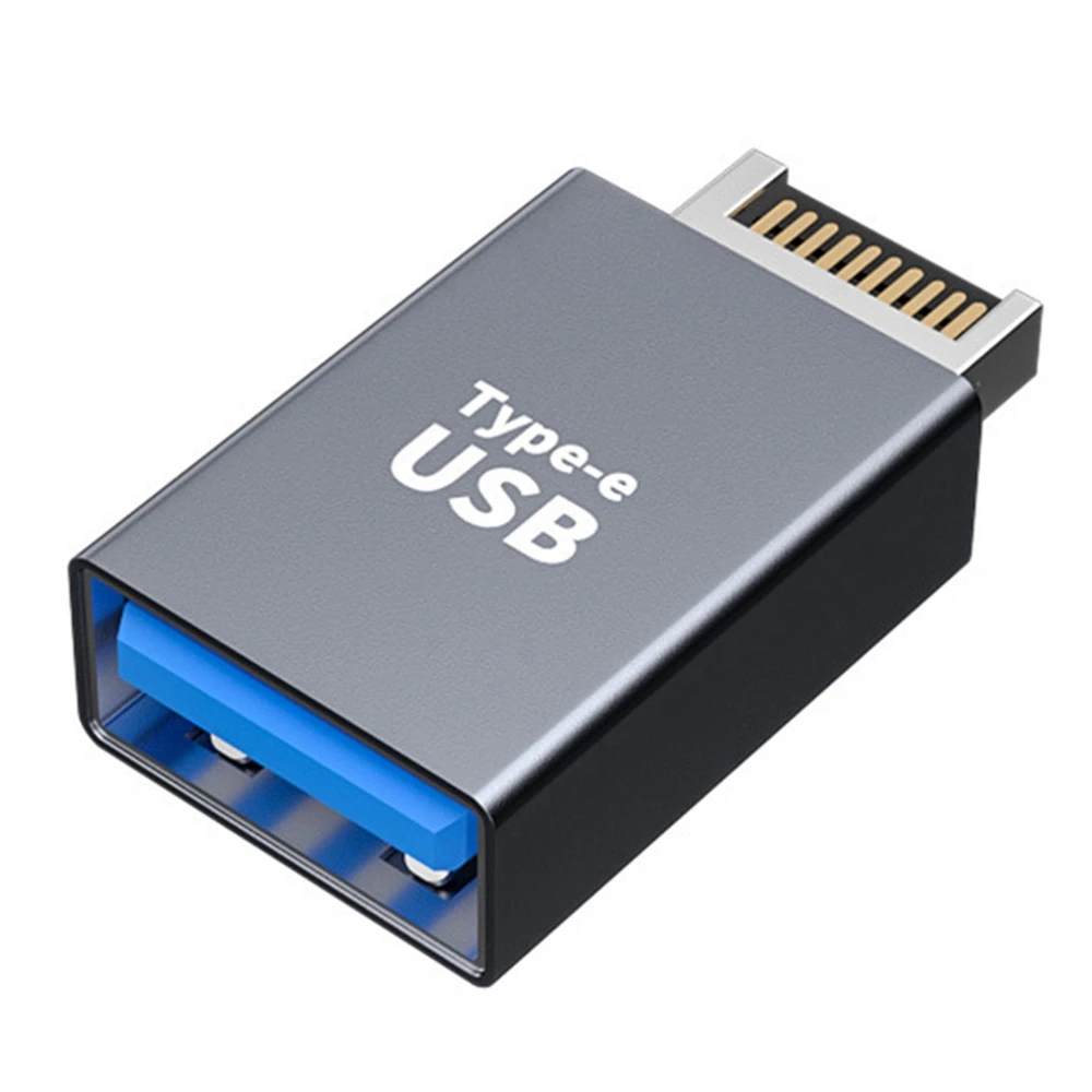 

Type-E Male to USB Female Converter USB 3.1 Front Panel Header Type E to USB Adapter Plug Converter Motherboard Computer