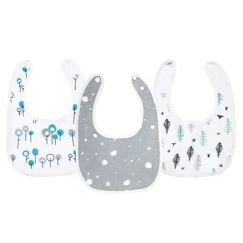 

3 шт., детские нагрудники из муслина, 3-36 месяцев