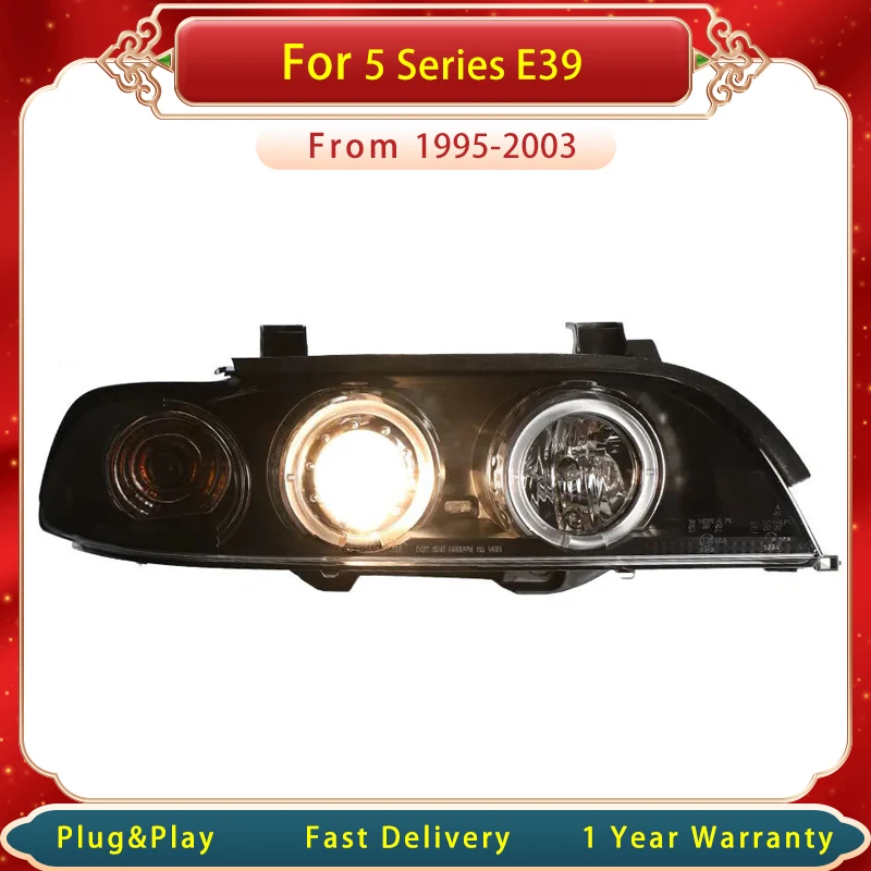 

Автомобильная фара для BMW 5 серии E39 1995-2003, улучшенный новый дизайн, аксессуары для передней фары, световой сигнал поворота