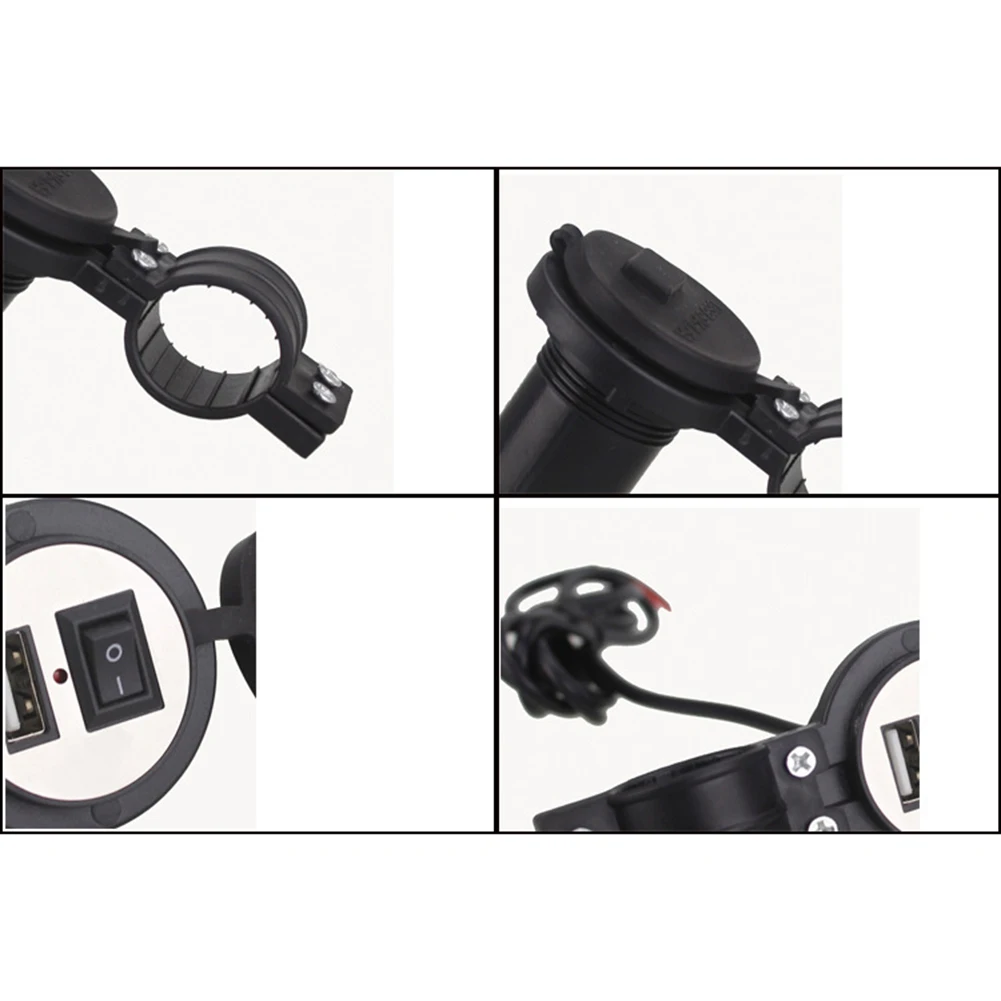 

Зарядное устройство USB для мотоцикла, 1 шт., 1,2 м, 12 В, 5 В-а