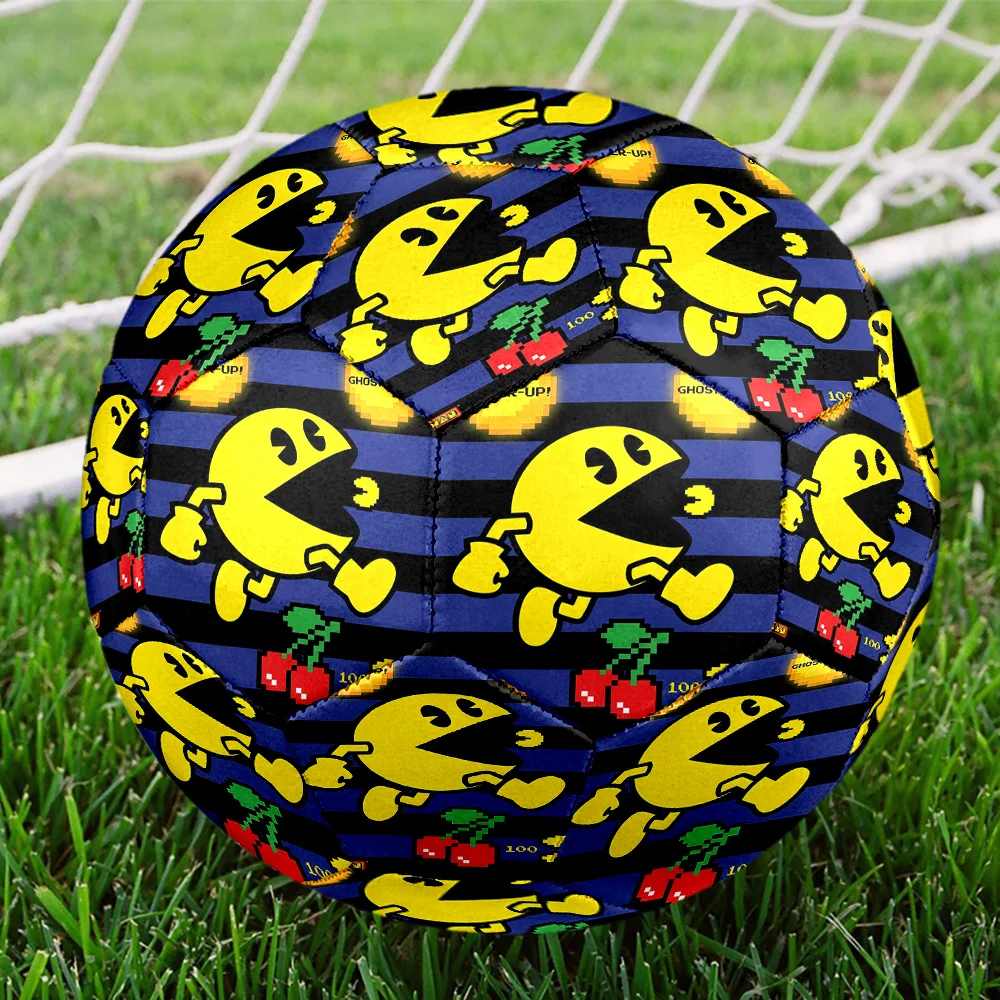 Фото Футбольный мяч Pacman Beautiful size 5 с красочным узором, машинной сшивкой, для тренировок и матчей, праздничный подарок_LIAN №4