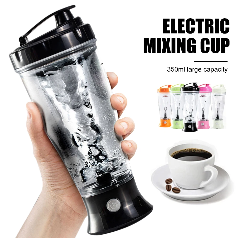 

350ML Electric Protein Shaker Mixing Cup Automatic Self Stirring Water Bottle Mixer One-button Switch Drinkware for Fitness Gym