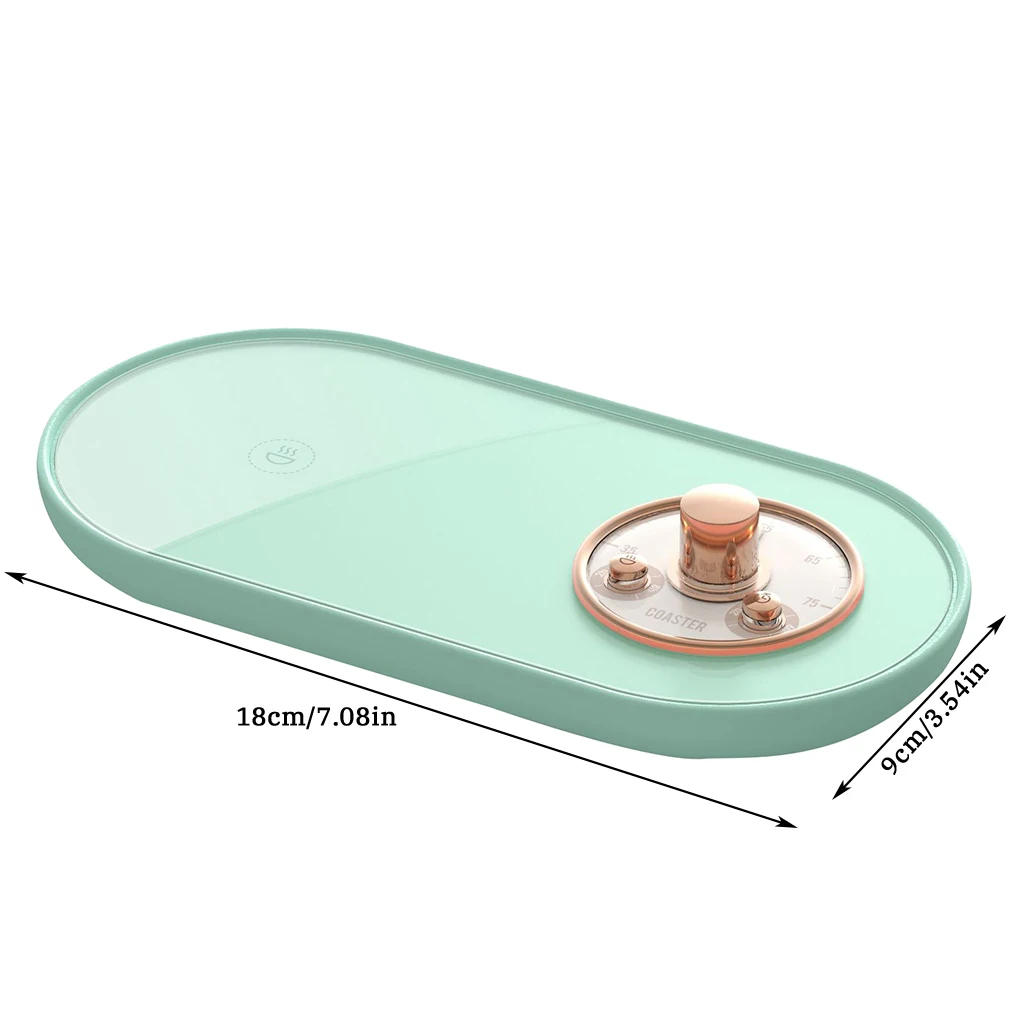 

Умная подставка для чашки с автоматическим подогревом, USB-подставка для молока, чая, ретро, зеленая