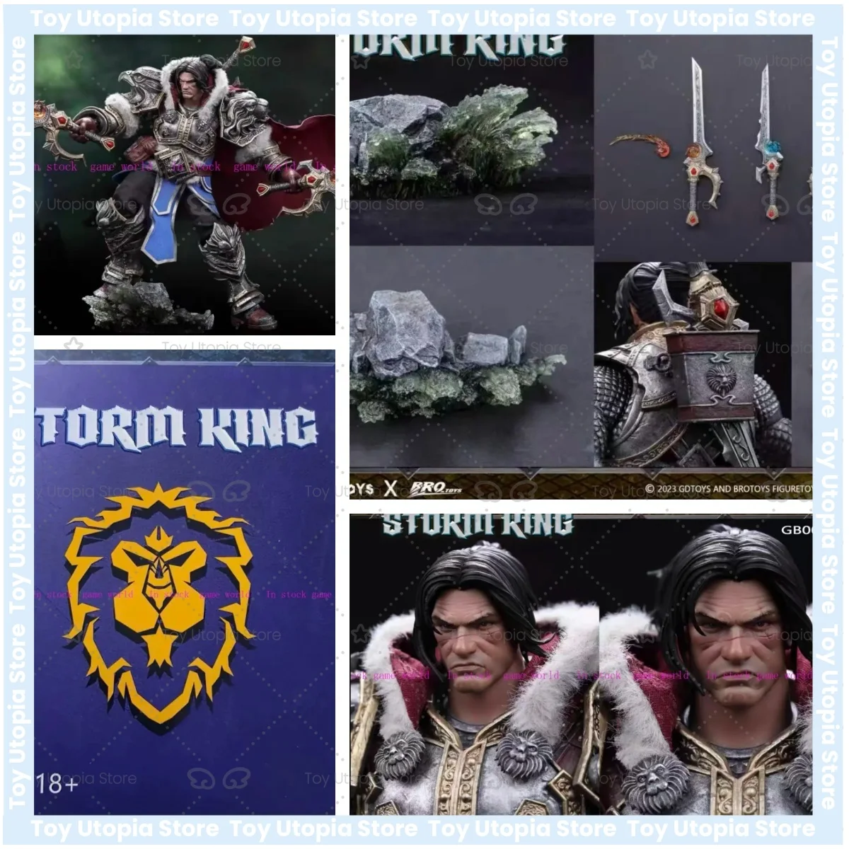 Фото В наличии: Коллекционная подвижная фигурка GDTOYS x BROTOYS Вариан Уайн, масштаб 1/12, World of Warcraft, Король Шторма №1