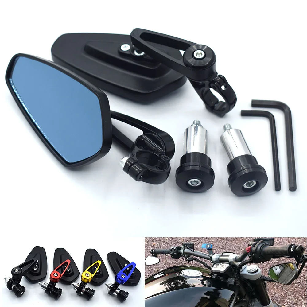 

Universal motorcycle 7/8" 22mm Aluminum Handlebar Rear View Mirrors For YAMAHA YZF R1 R6 R6S YZF-R25 YZF-R3 YZF R125 YZF-R5