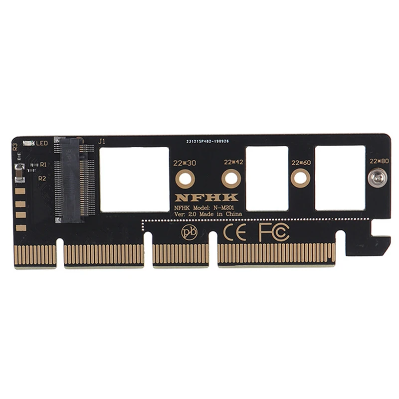 

NGFF M Key M.2 NVME AHCI SSD To PCI-E PCI Express 3.0 16x x4 Adapter Riser Card Converter For XP941 SM951 PM951 A110 SSD