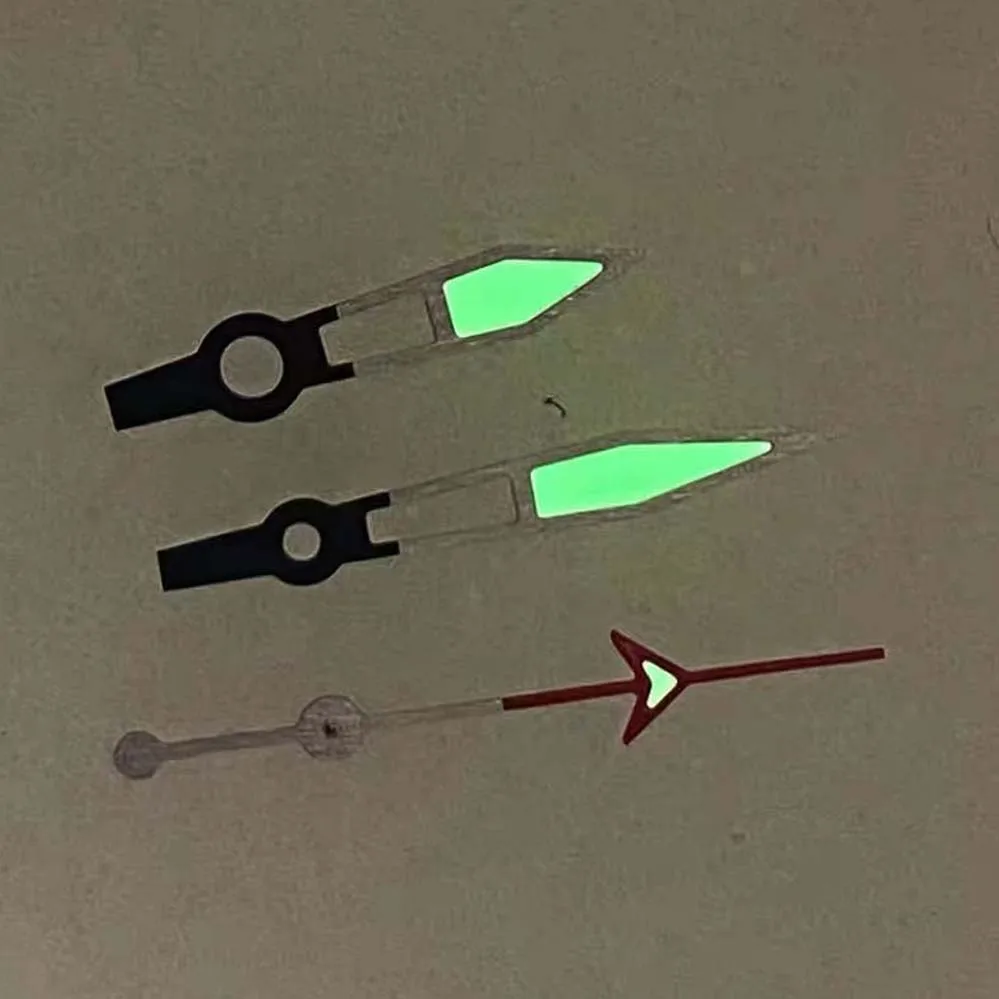 Modified Watch Hands Semi-skeletonized Watch Handsalarm Hands 4-hands Green Luminescent Watch Hands Fit NH34 NH35 NH36 Movements