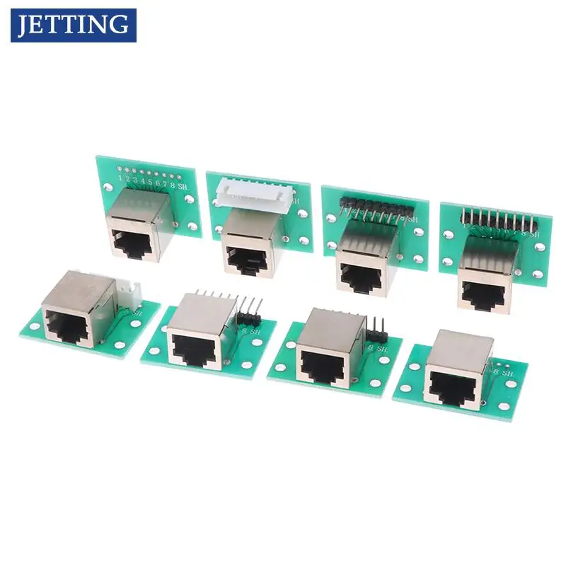 

1Pc New RJ45 Adapter Board To XH2.54 Modular Ethernet Connector Adapter Network Interface + Breakout Board + Pin Header