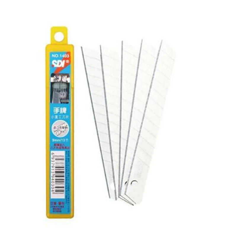 

100pcs SDI 1403 9mm High-carbon Steel Spare Blades for SDI Cutter Knife