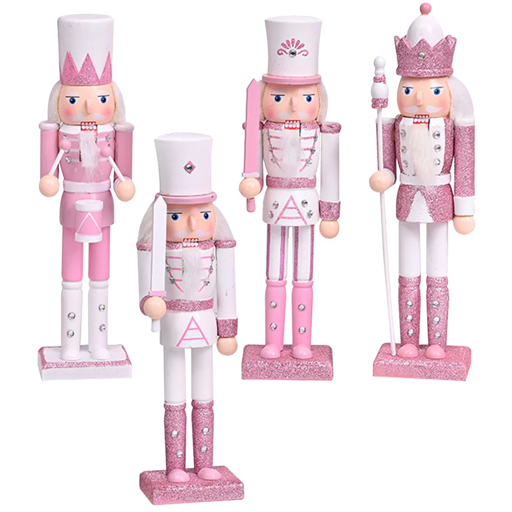 

Nutcracker Christmas Nutcrackers Woodgifts Teen Girl Decor Soldier Wooden Ornament Desktop Figures Decorations Ornaments Craft