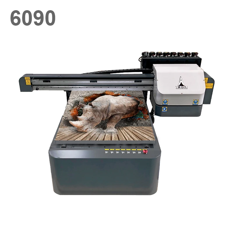 Acrylic Glass Leather PVC Printing Digital Inkjet XP600 Flatbed 6090 UV Printer A1 A2 A3