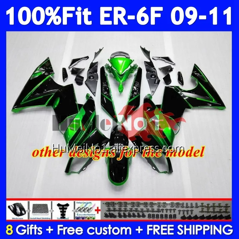 Фото OEM Корпус для KAWASAKI NINJA 650R ER 6F ER6 ER 6 F ER-6F 09-11 246No.36 Gloss Rose ER6F 09 10 11 650 R 2009 2010 обтекатели №3
