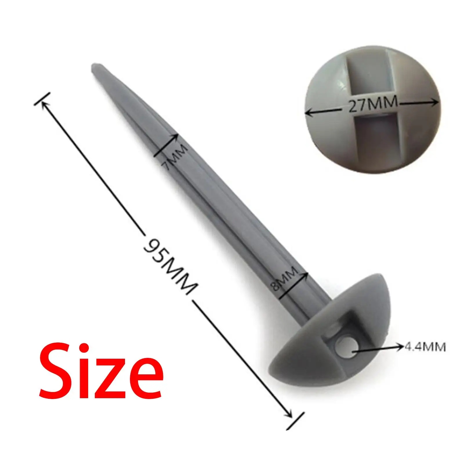 10Pcs Tent Stakes Pegs Shaped Camping Tents Nails Heavy Duty Ground Nail for Backpacking Hiking Camping Beach Canopy