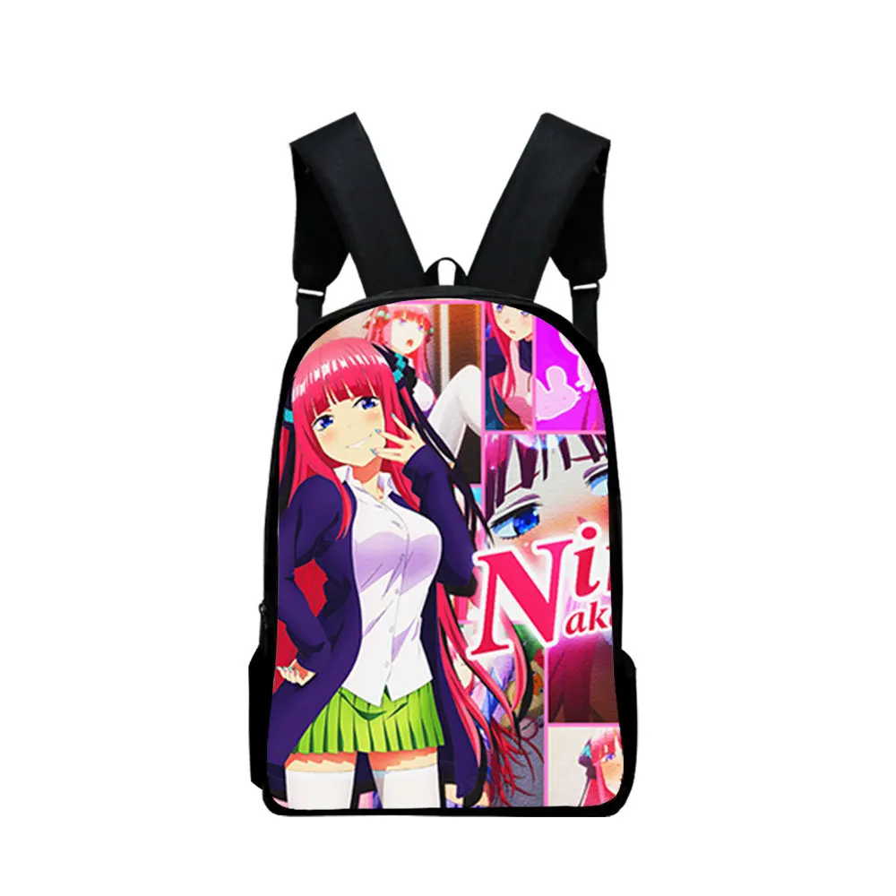 

Harajuku The Quintessential Quintuplets Student School Bags Notebook Backpacks 3D Print Oxford Waterproof Boys/Girls Travel Bags