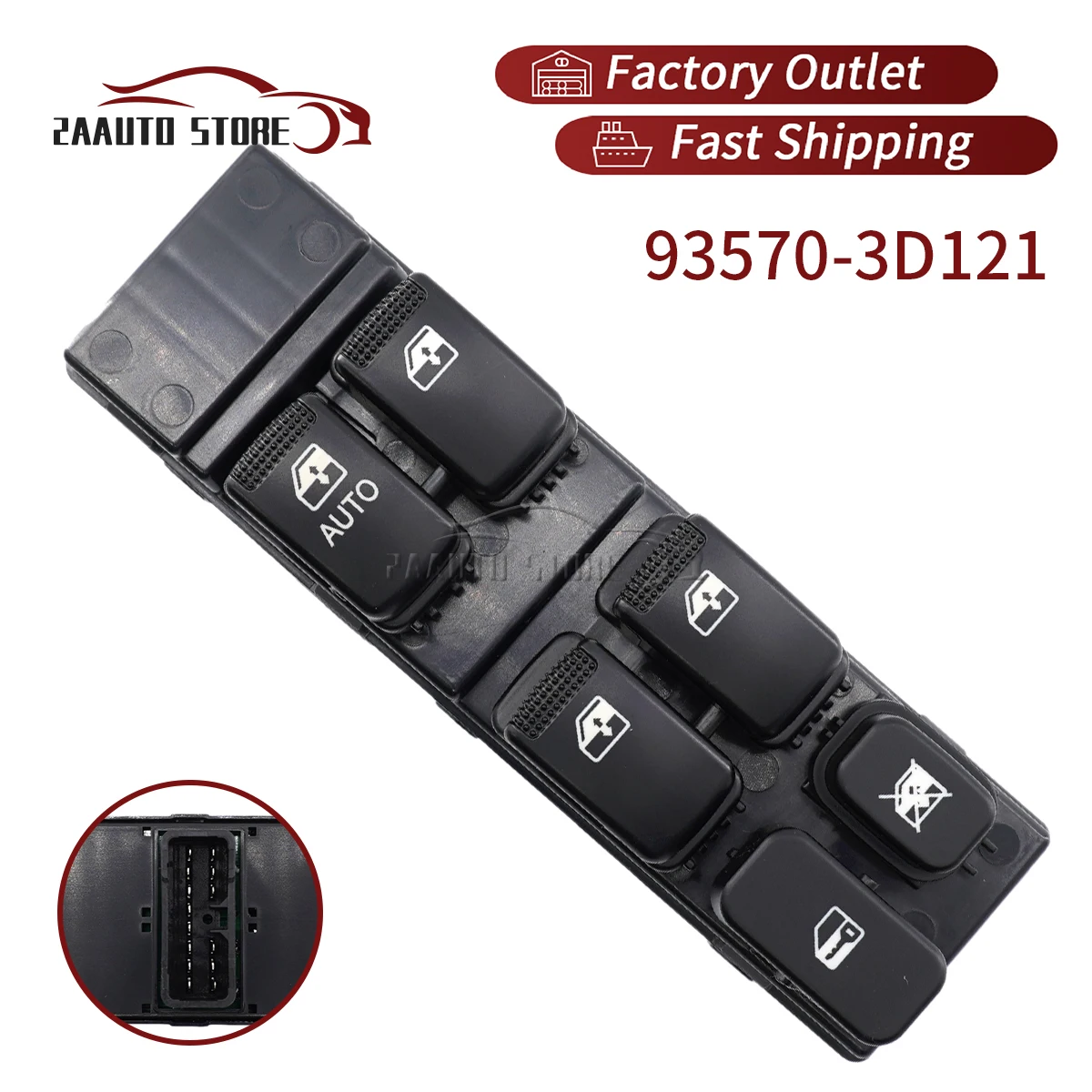 

93570-3D121 For 2003-2005 Hyundai Sonata GLX GLS LX Auto Power Window Switch Control Car Accessories Regulator 14Pins 935703D121