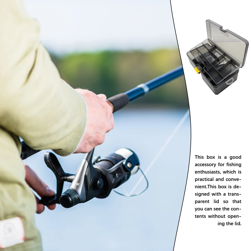

Коробка для хранения приманки, двухслойные инструменты, прозрачная сетка для рыболовных снастей
