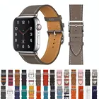 Кожаный ремешок для Apple watch band 45 мм 44 мм 40 мм 41 мм 38 мм 42 мм, браслет для iWatch One tour Apple watch 5 4 3 se 6 7