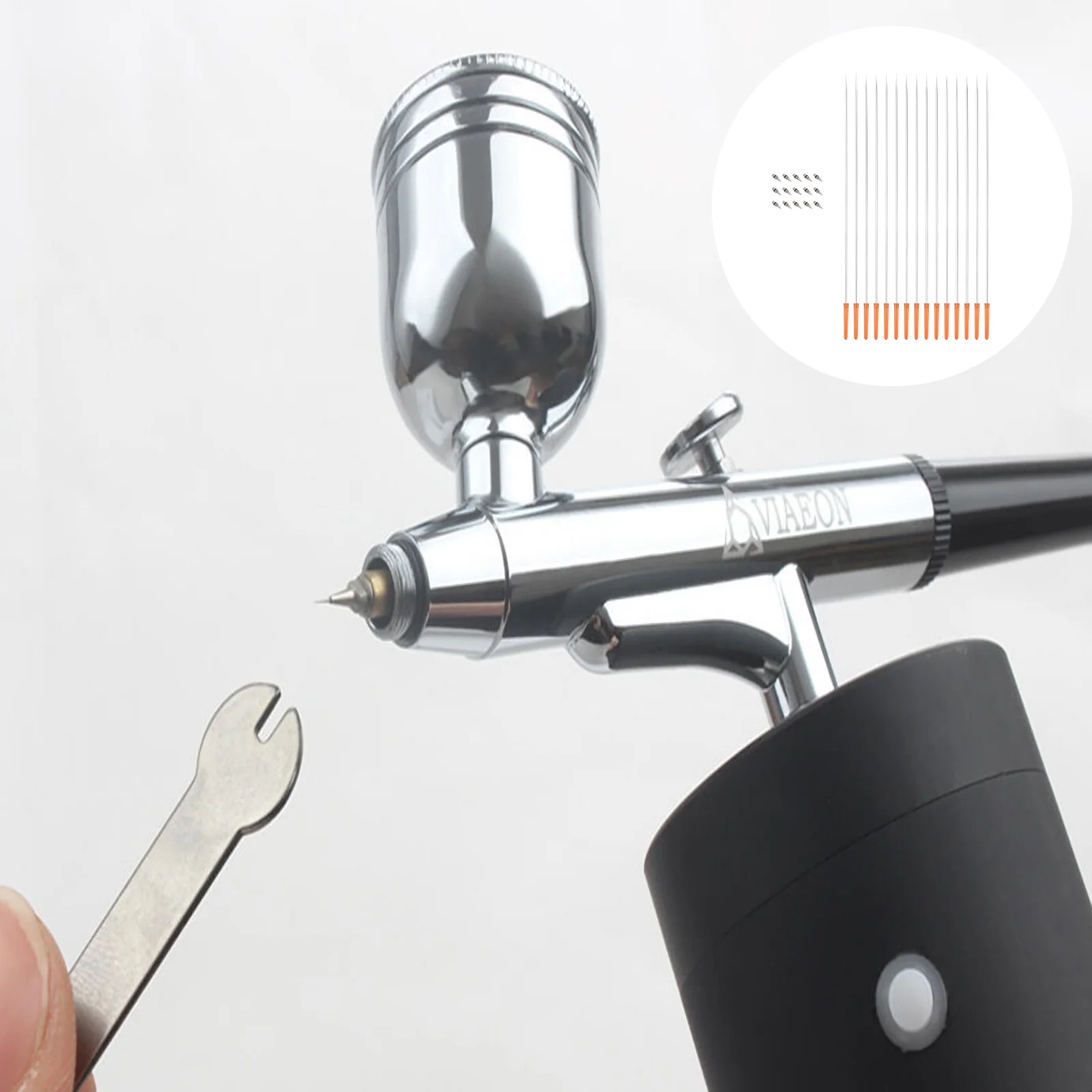 1 комплект/всего 10 шт. 02 мм насадки + иглы для аэрографа (случайный цвет)