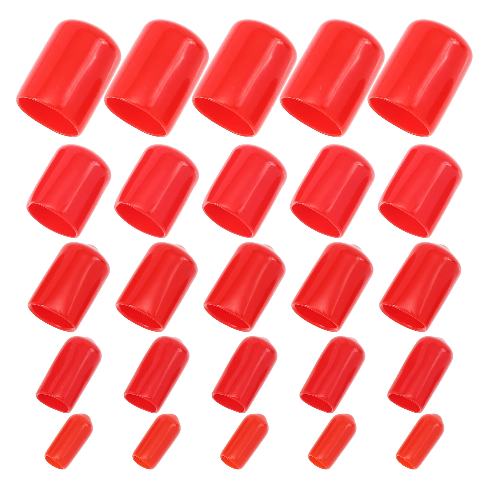 

100pcs Rubber End Caps Professional Bolt Covers Screw Caps Thread Protectors