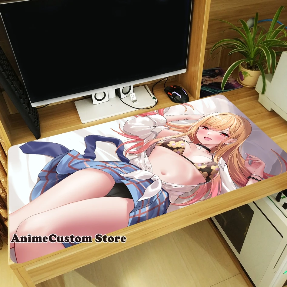 

New Anime My Dress-Up Darling Kitagawa Marin Inui Sajuna Large Mouse Pad Laptop Mice Mat Cosplay Table Keyboard Mat Playmat