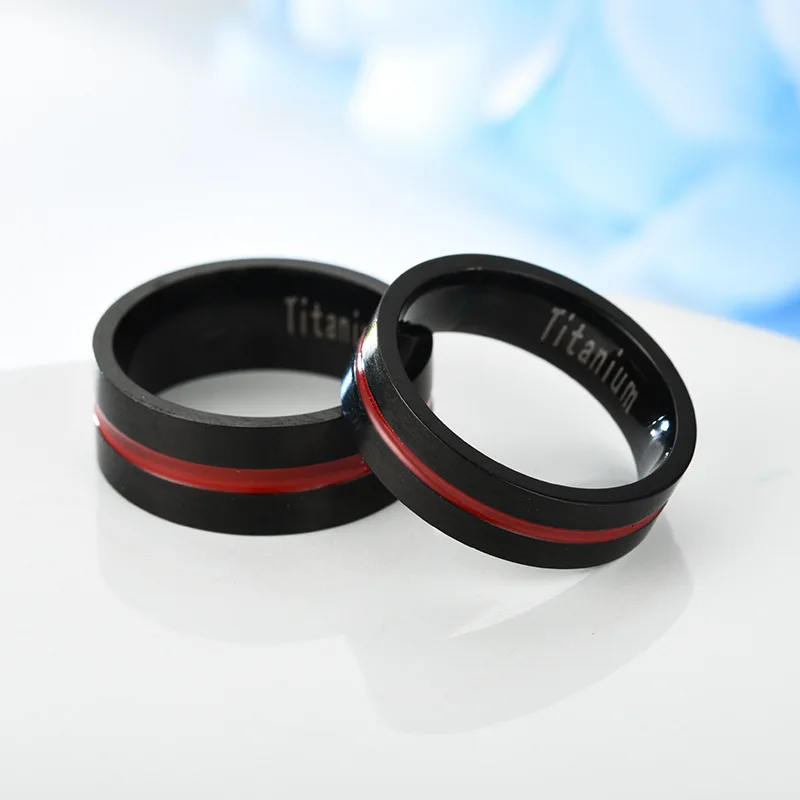 

Titanium Steel Black Color Ring, Male European and American Fashion Couple Ring, High-quality Personalized Jewelry Wholesale