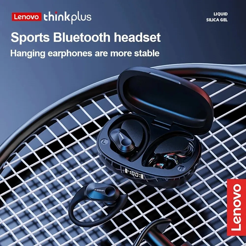 Фото Наушники Lenovo LP75 Bluetooth 5.3 TWS, спортивные беспроводные наушники с микрофонами, кнопочным управлением, светодиодным дисплеем, стереозвуком Hi-Fi №5