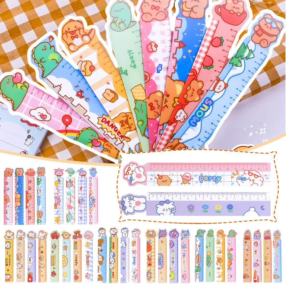 

Cute Cartoon Animal Soft Ruler Student Measurement Not Break Easy Various Tool To Stationery Office Styles Flexibility Scho N8V8