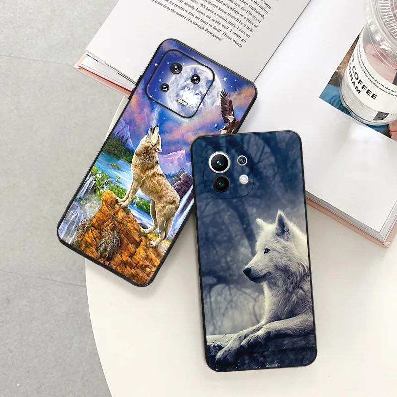 Черный матовый чехол для телефона Redmi Note 12 13 5G 4G Xiaomi Pro 12C 12X 12T 13C 12S Lite Ice Cool Wolf Soft Cover