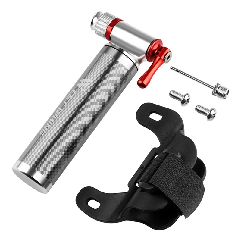 

1Pc Durable Biking CO2 Pump For Bicycle Adapter Bike Pump Inflator Aluminum Tire Tube Mini Hand Pump NO CO2 Cartridge