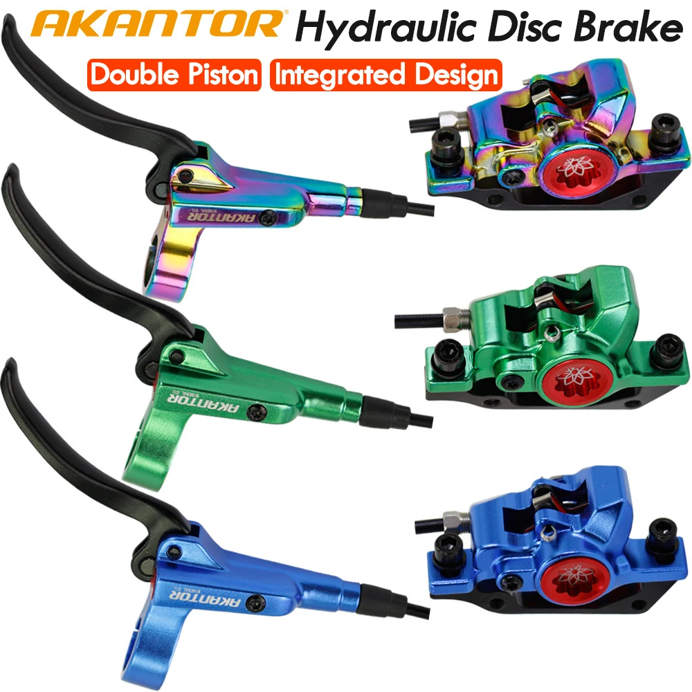

AKANTOR MTB Bike Hydraulic Disc Brake Set 800mm/1400mm Front Rear Aluminum Alloy Bicycle Oil Pressure Hydraulic Calliper Brake